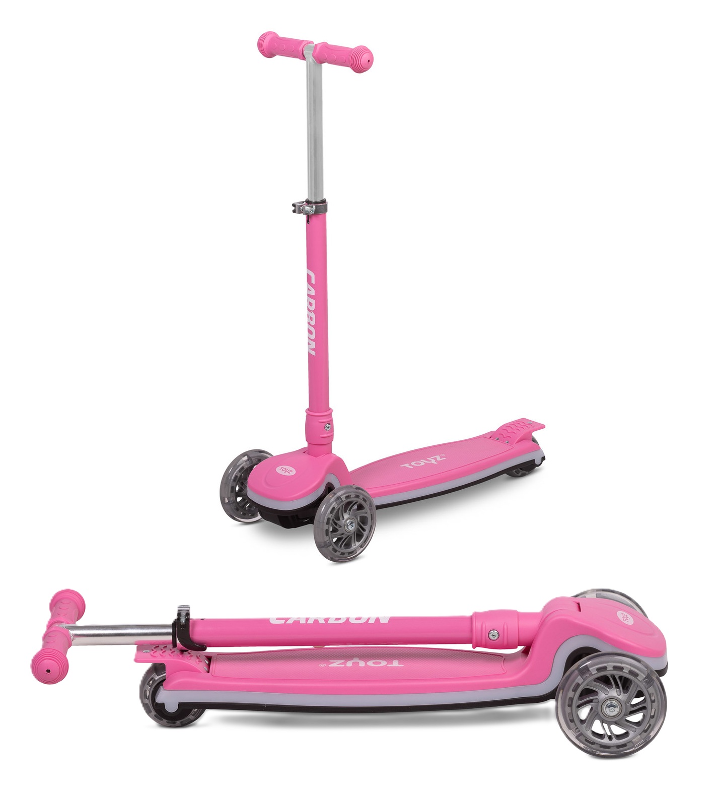 toyz carbon pink hulajnoga składana